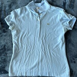 Light blue lacoste polo